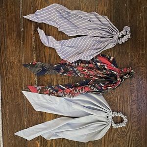 SET OF ANTHROPOLOGIE HAIR SCARVES